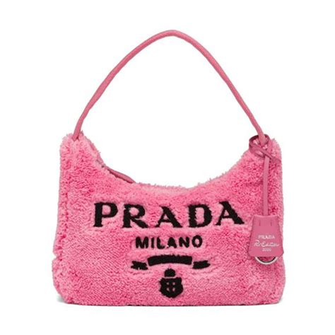 prada pink bag fur|pink Prada bag vintage.